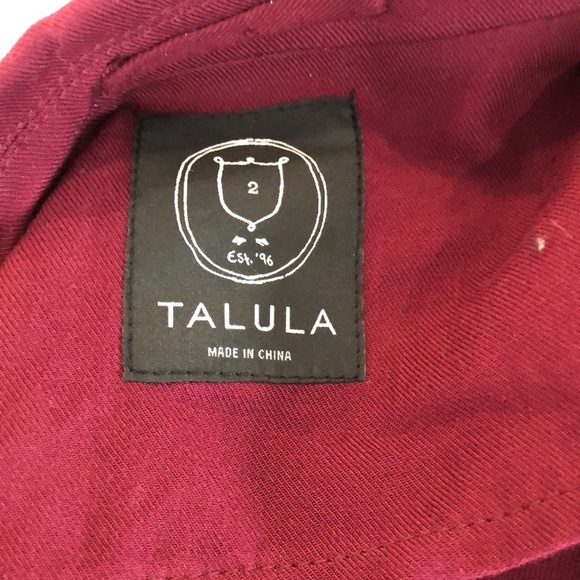 Talula Aritzia  red blazer jacket collared SZ 2 - Picture 7 of 9